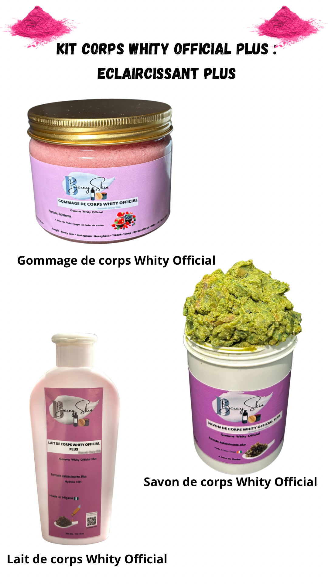 Kit corps Whity official plus