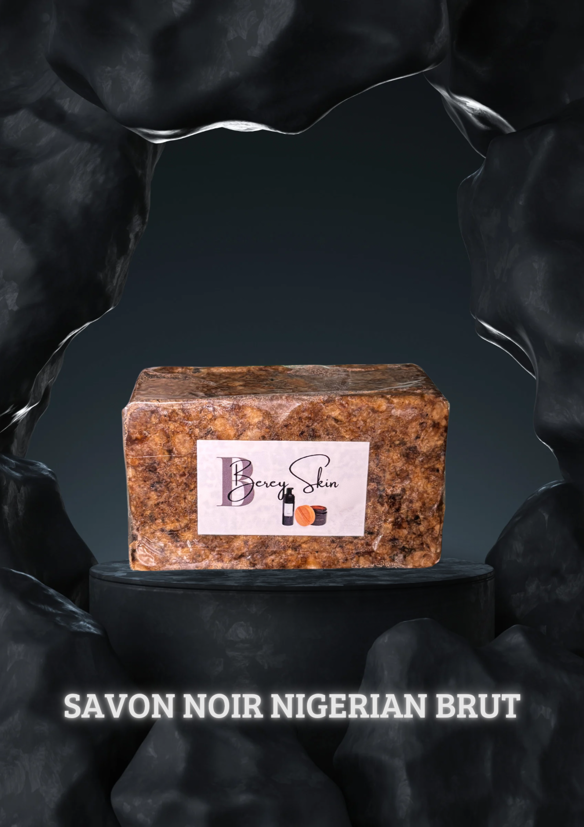 Savon noir nigérian Brut