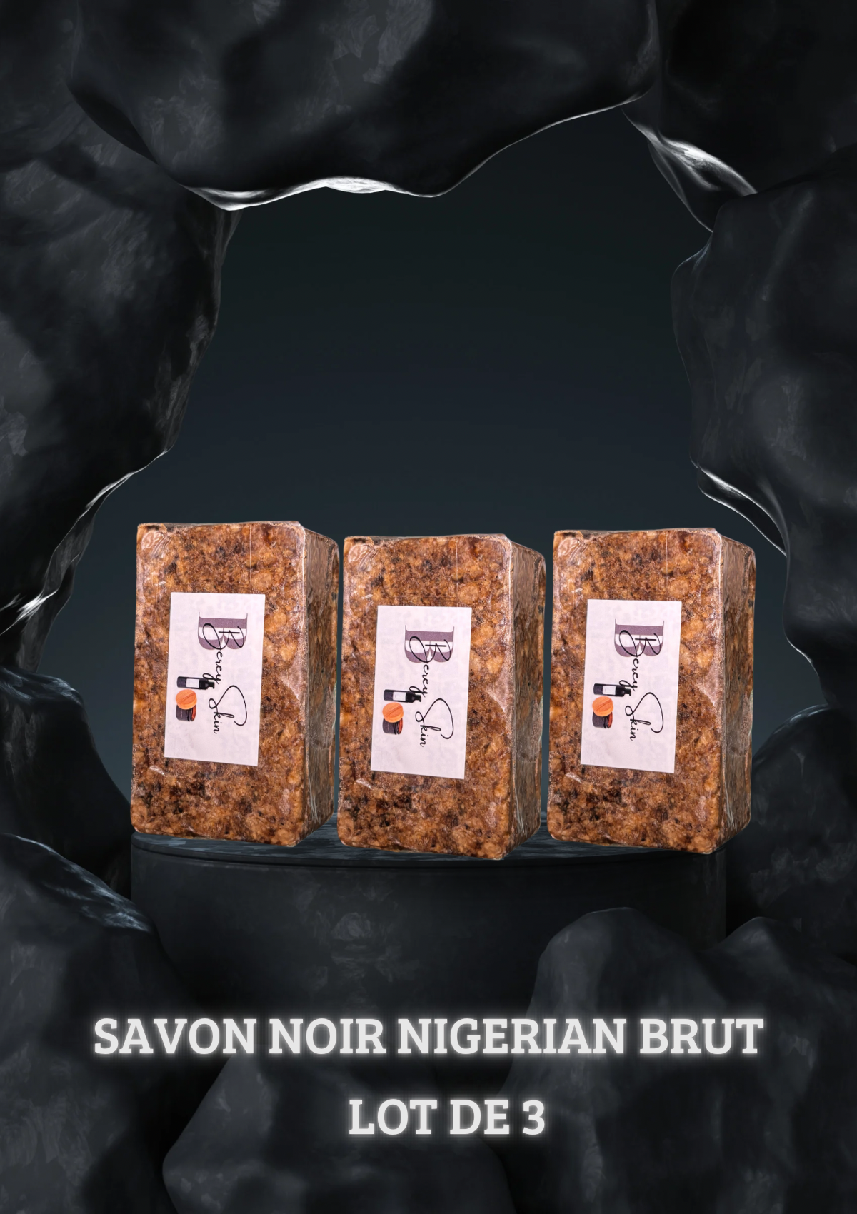 Savon noir nigérian Brut