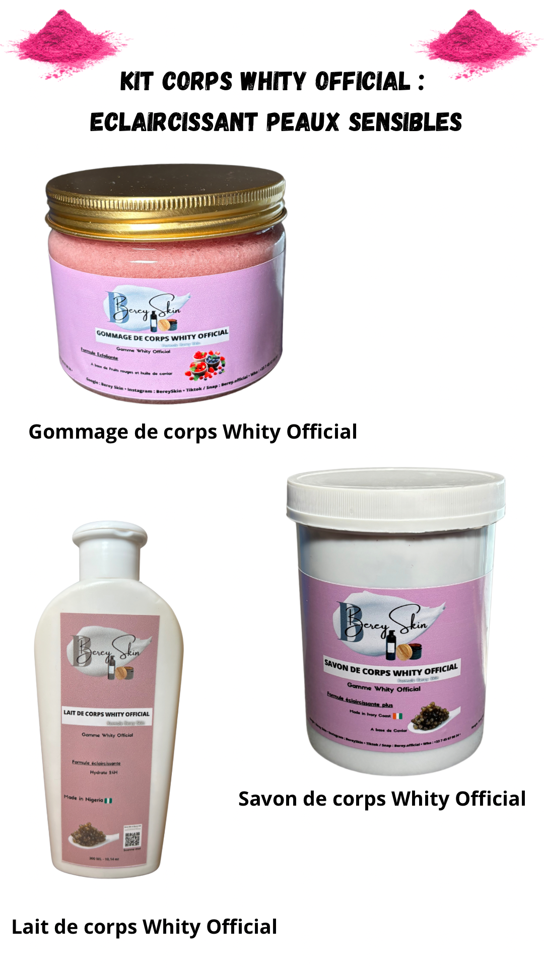 Kit corps Whity Official