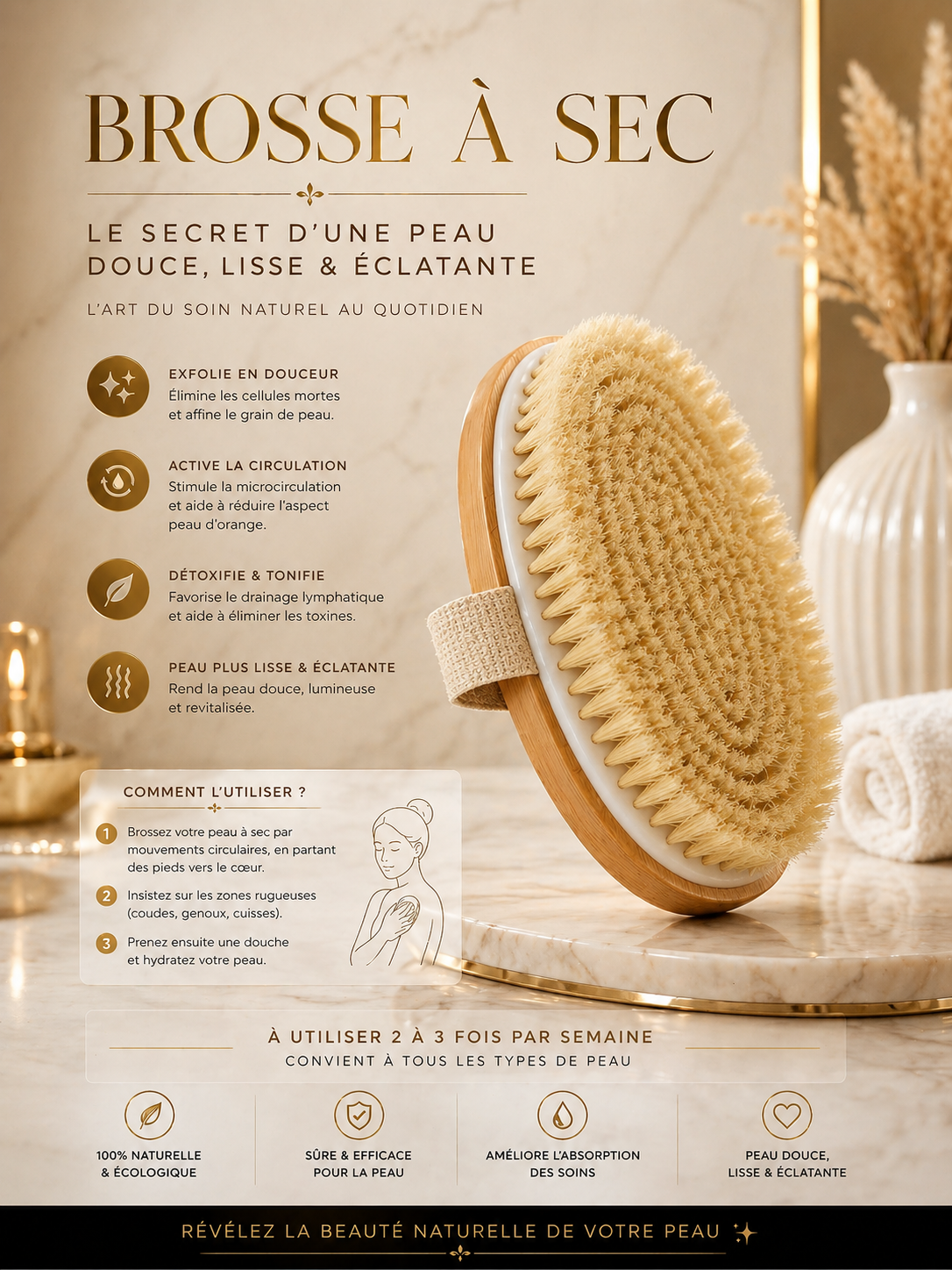 Brosse à sec