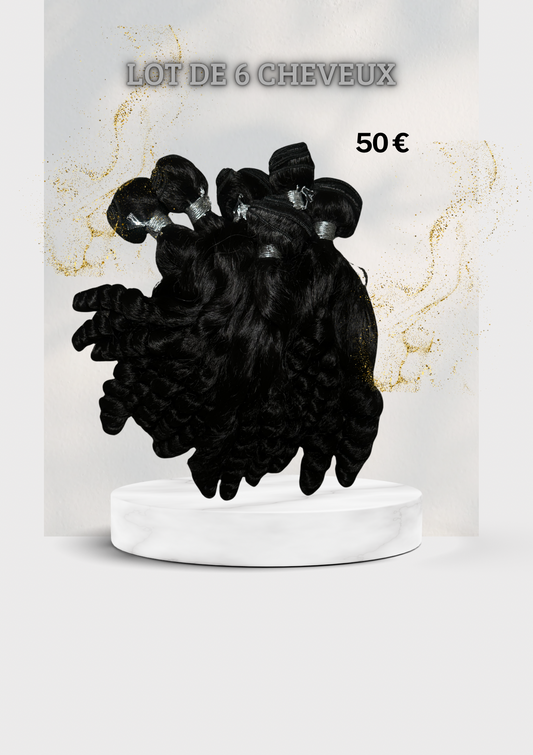 Lot de 6 cheveux