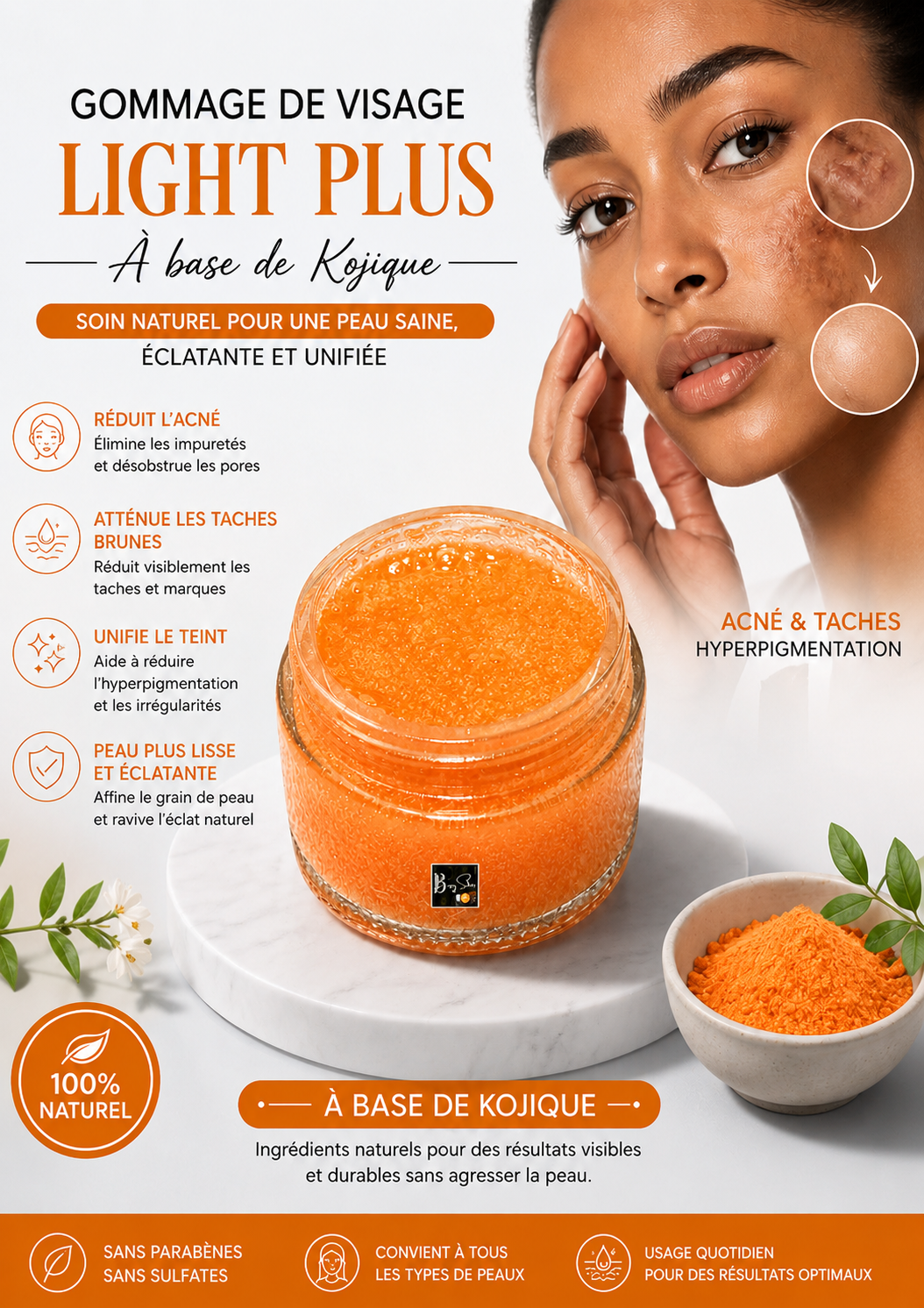 Gommage de visage light plus