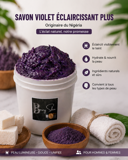 Savon violet éclaircissant plus