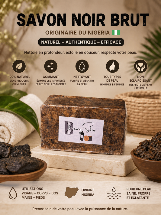 Savon noir nigérian Brut