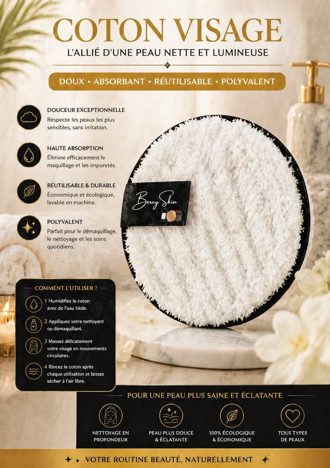 Coton visage