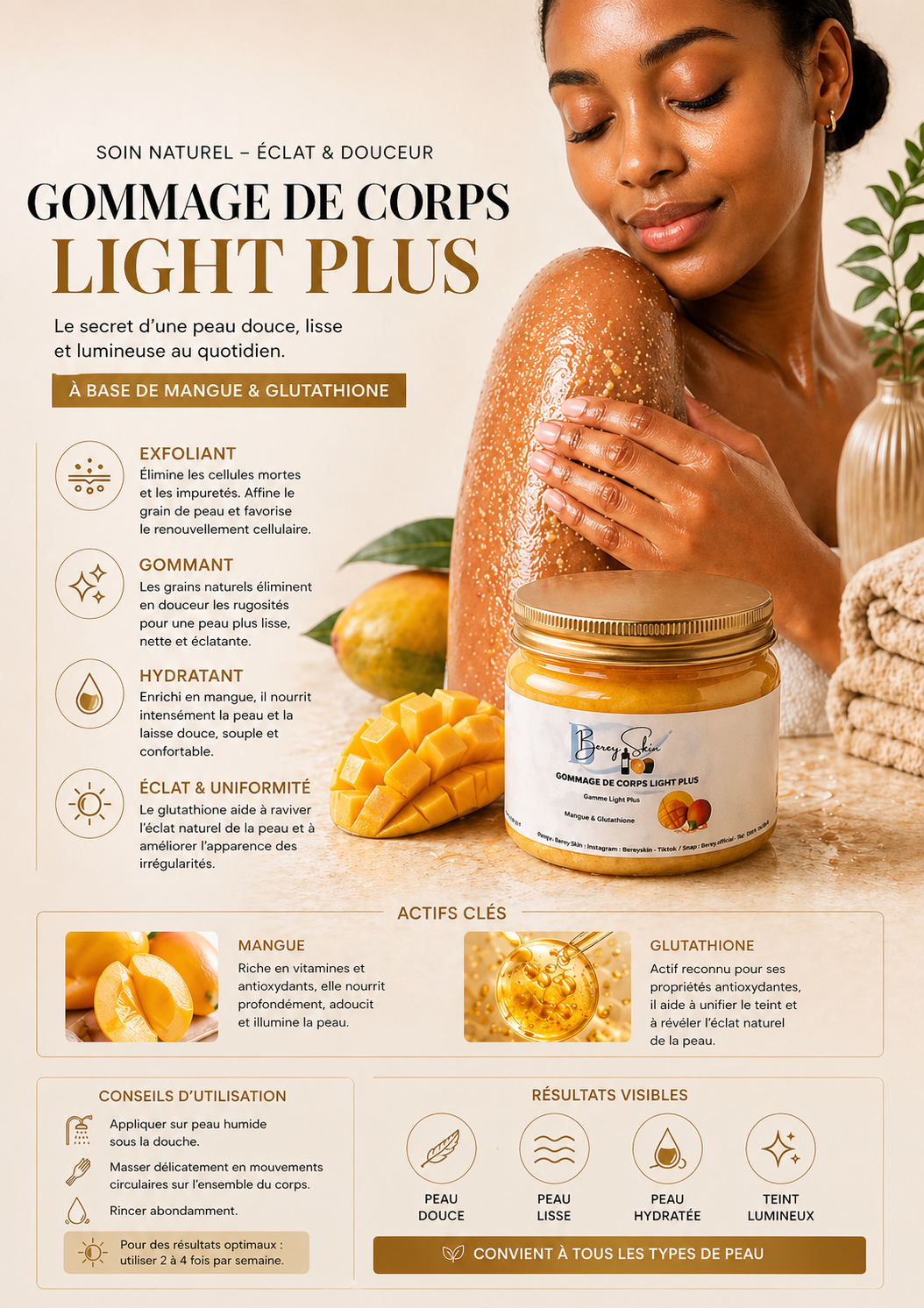 Light Plus body scrub