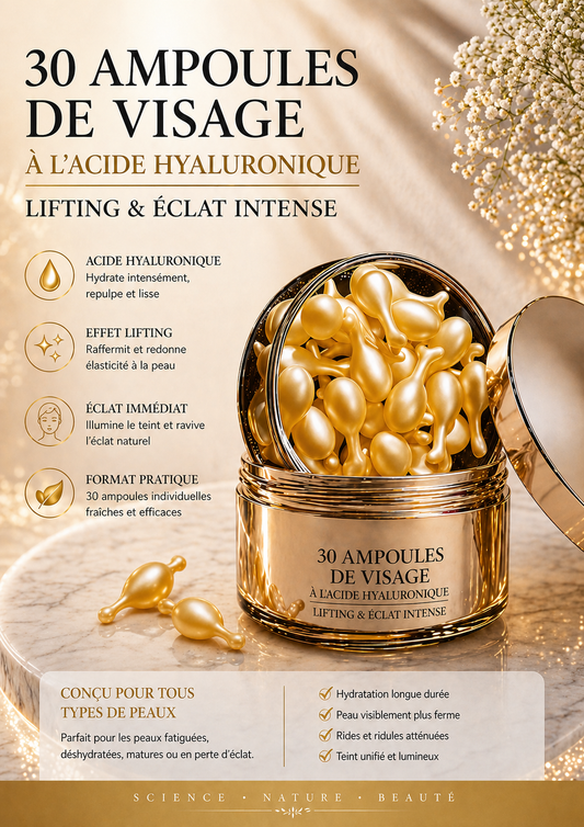 30 ampoules de visage