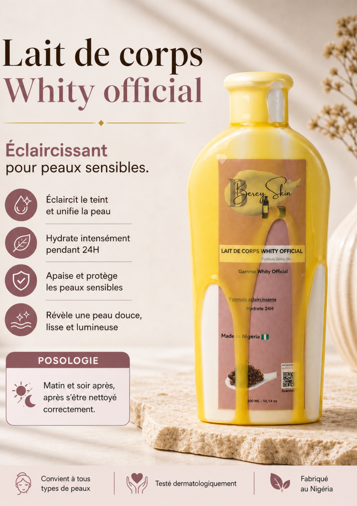 Lait de corps Whity official